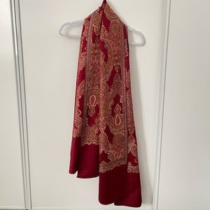 Kashmiri Shawls Red Patterned Shawl